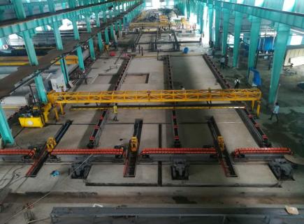 Automatic concrete pole production line equipment