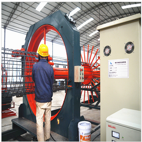 Steel Rebar Cage Forming Machine / Pile Cage Welding Machine